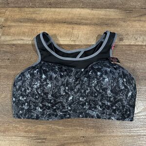 Maidenform Black and Gray Sports Bra